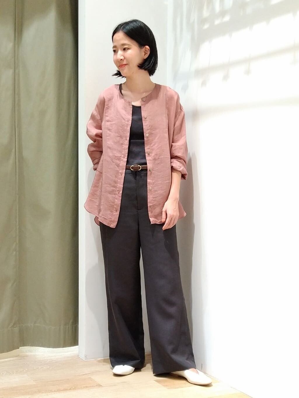 製品染め・ラミーヴィスコースシャツ|HUMAN WOMAN(ヒューマンウーマン)の通販｜アイルミネ