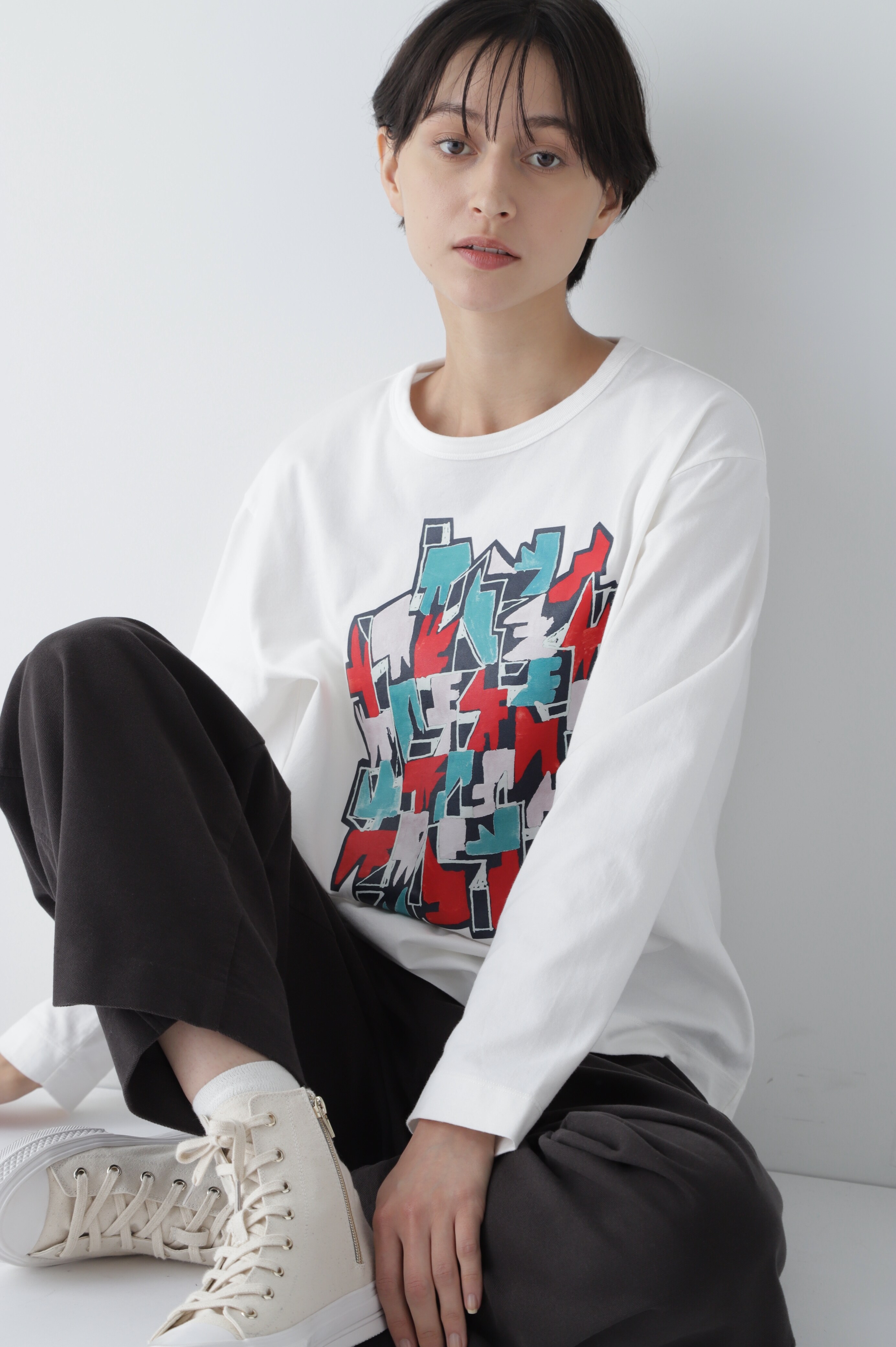 ◇アートプリントＴシャツ|human woman(ヒューマンウーマン)の通販