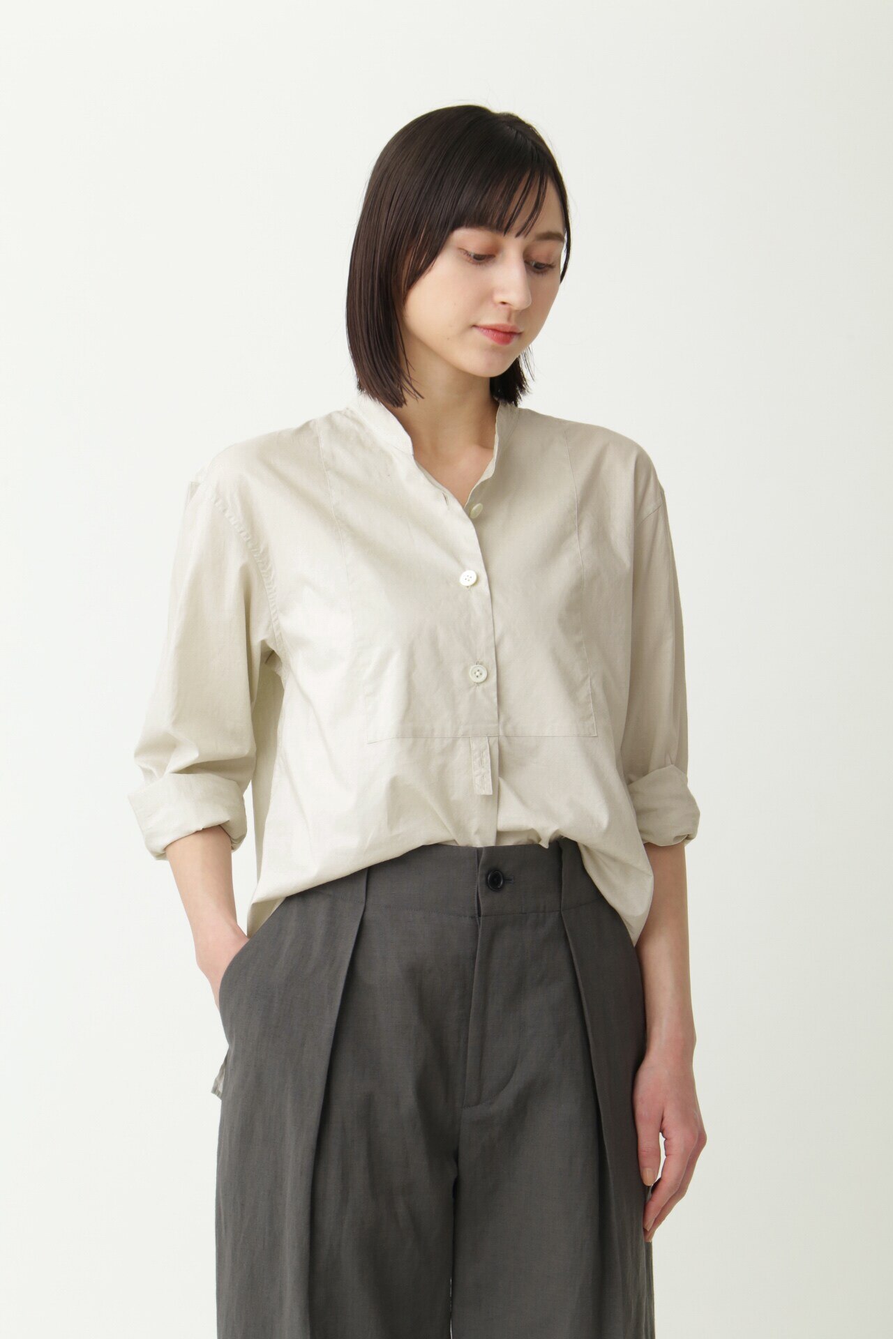 MARGARET HOWELL☆SHEER COTTON 長袖シャツ - www.onkajans.com