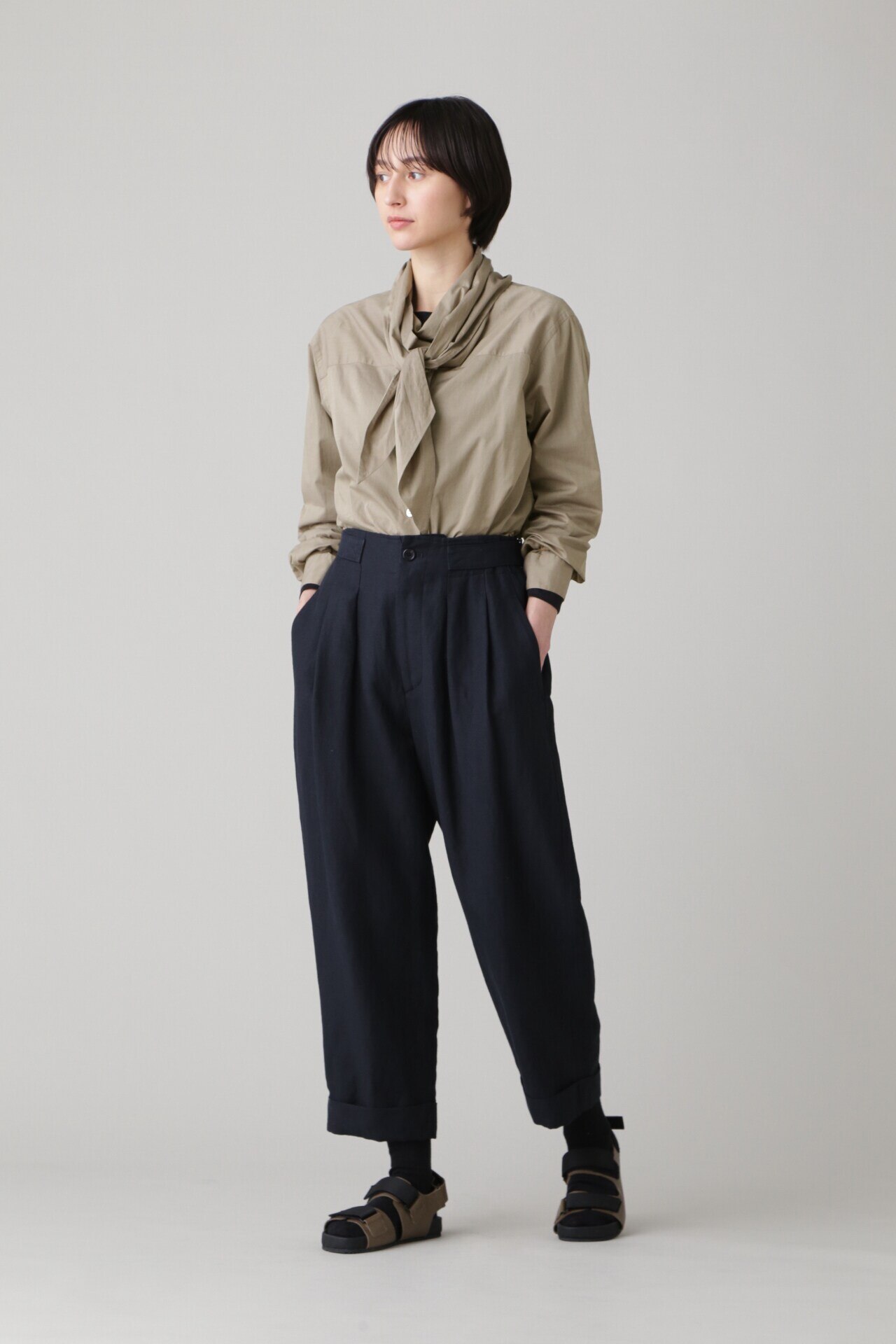 22ss マーガレットハウエル WASHED COTTON POPLIN-