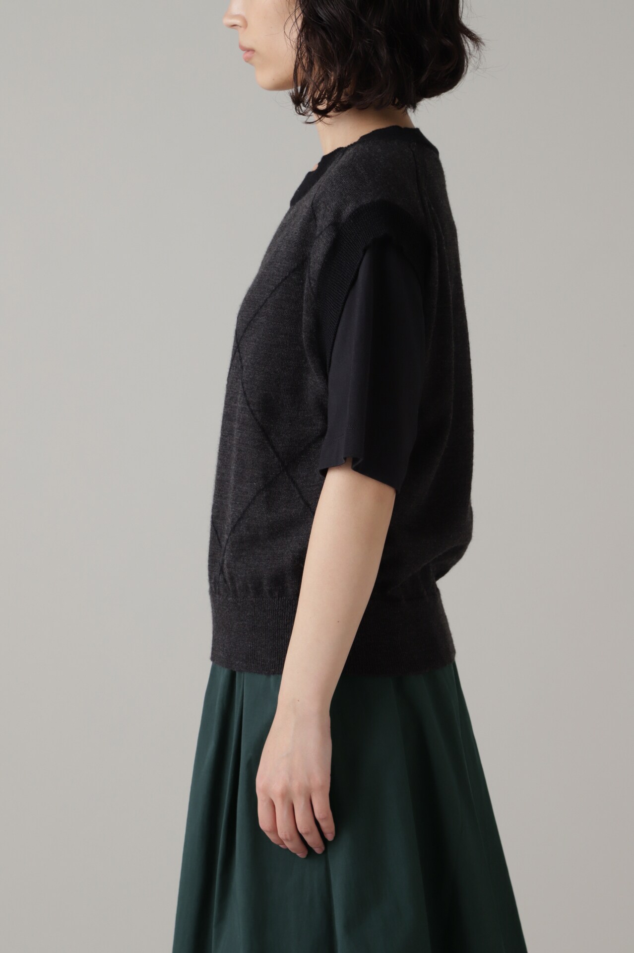 へびひめ様専用 22AW マーガレットハウエル CHECK WOOL LINEN-