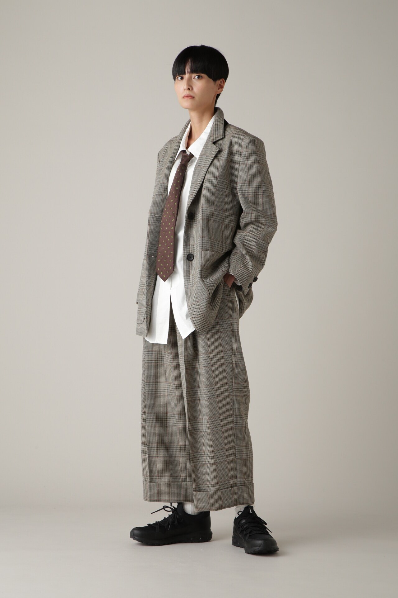 12月下旬-1月中旬 GLEN CHECK WOOL TWILL|MARGARET HOWELL