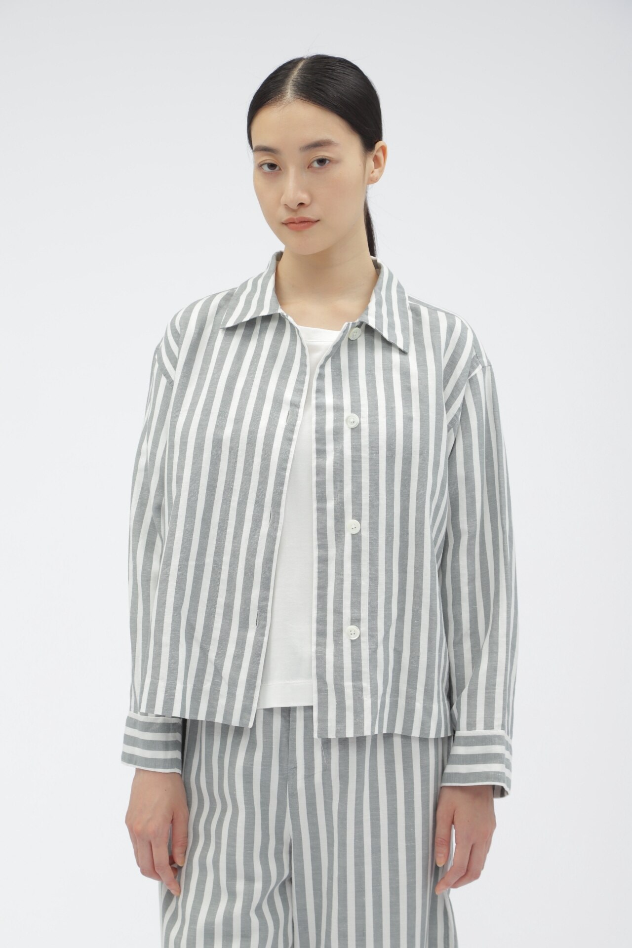 PJ STRIPE COTTON SILK|MARGARET HOWELL(マーガレット・ハウエル)の通販｜アイルミネ