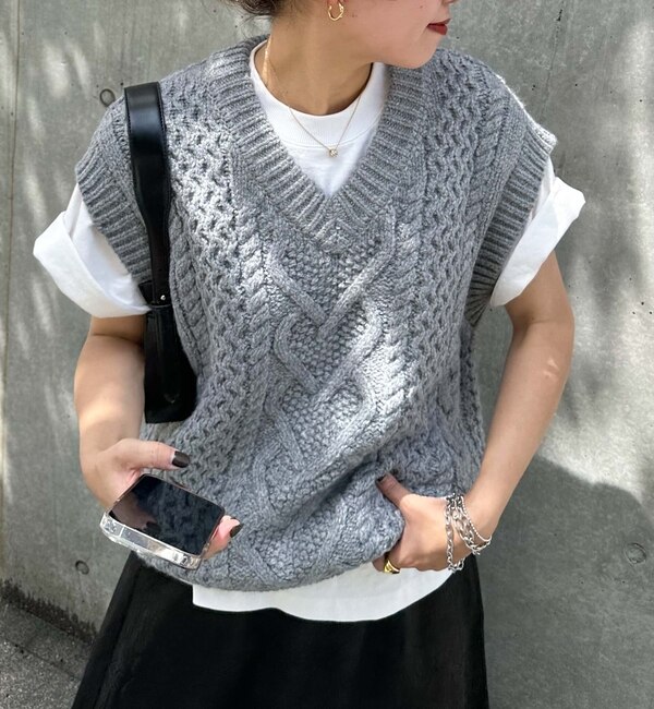 Ｌｔｄ．＞ Ｃａｂｌｅ Ｋｎｉｔ Ｖｅｓｔ|archives(アルシーヴ)の通販