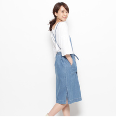 【コルテラルゴ/CorteLargo】 デニムヒッコリージャンパースカート [送料無料]