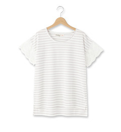 【シューラルー/SHOO・LA・RUE】 袖レースカットソー [3000円(税込)以上で送料無料]