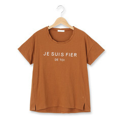 【シューラルー/SHOO・LA・RUE】 衿ねじりプリントプルオーバー [3000円(税込)以上で送料無料]