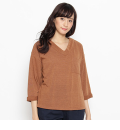 【シューラルー/SHOO・LA・RUE】 重ねVネックポケニットソー [3000円(税込)以上で送料無料]