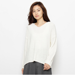 【シューラルー/SHOO・LA・RUE】 Vネックニットプルオーバー [3000円(税込)以上で送料無料]