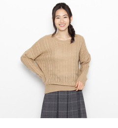 【シューラルー/SHOO・LA・RUE】 ケーブルドルマンニット [3000円(税込)以上で送料無料]