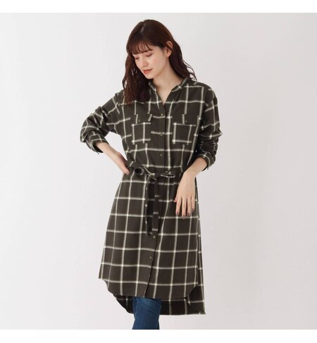 M Ll フランネルチェック柄シャツワンピース Shoo La Rue シューラルー の通販 アイルミネ M Ll フランネルチェック柄シャツワンピース Shoo La Rue シューラルー の通販 アイルミネ