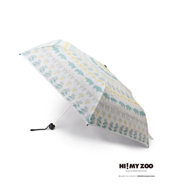 ＜アイルミネ＞【シューラルー/SHOO・LA・RUE】 【コラボ】HI! MY ZOO 晴雨兼用 折りたたみ傘