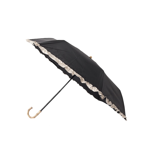 メンズファッションなら|【シューラルー/SHOO・LA・RUE】 【折りたたみ傘/晴雨兼用/because】バンブーフリル