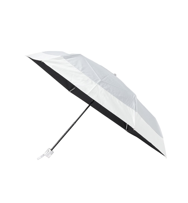 ファッションメンズなら|【シューラルー/SHOO・LA・RUE】 【折りたたみ傘/晴雨兼用/because】パールブバイカラー