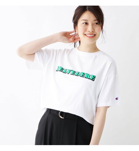 Championプリントｔシャツ Pink Adobe ピンクアドベ の通販 アイルミネ