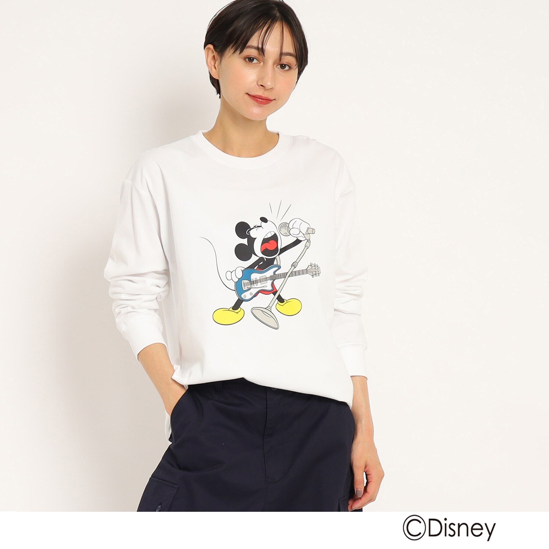 ディズニー ミッキーマウス 110cm 長袖Tシャツ - トップス(Tシャツ