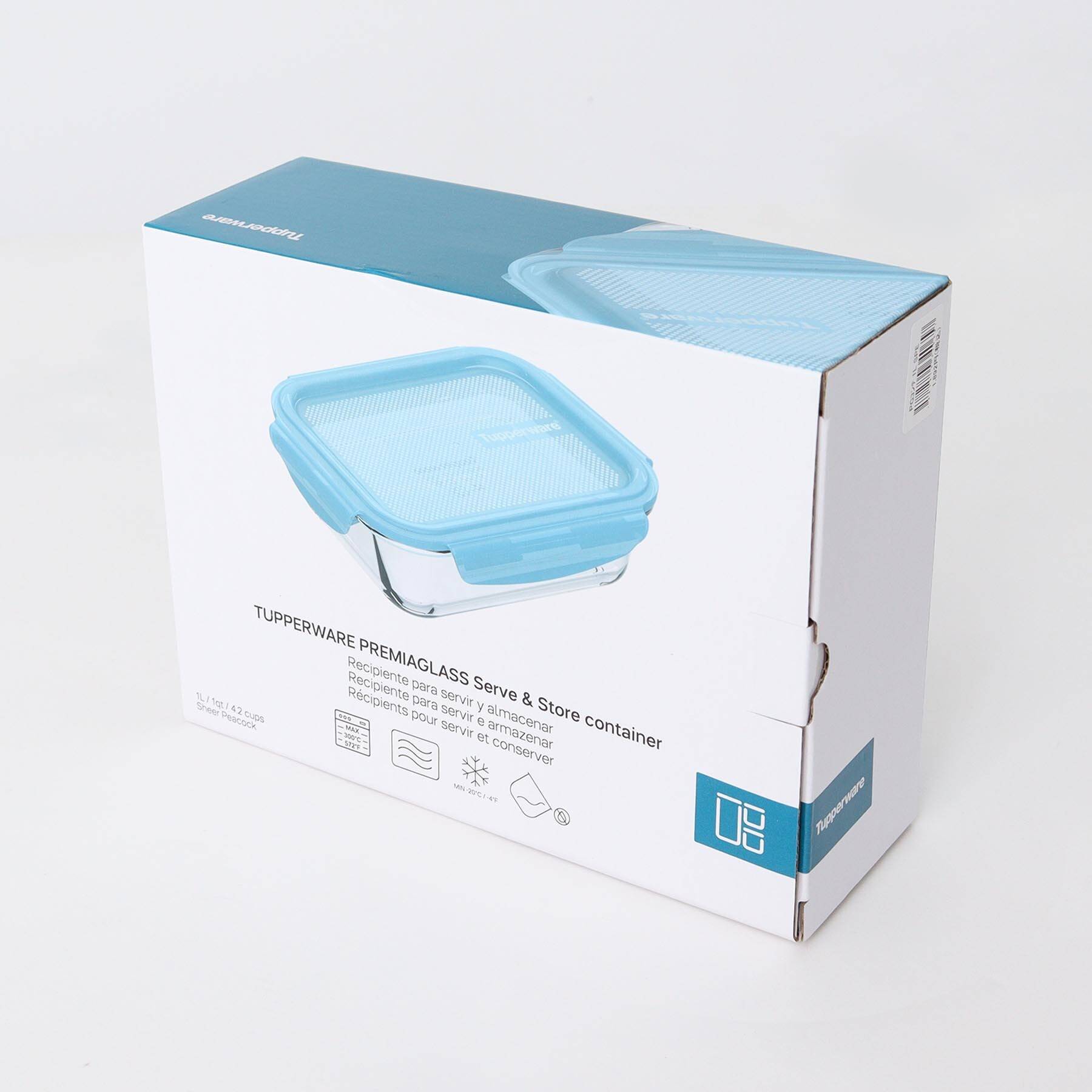 プレミアグラス コンテナー 1L BL ＜Tupperware タッパーウェア＞