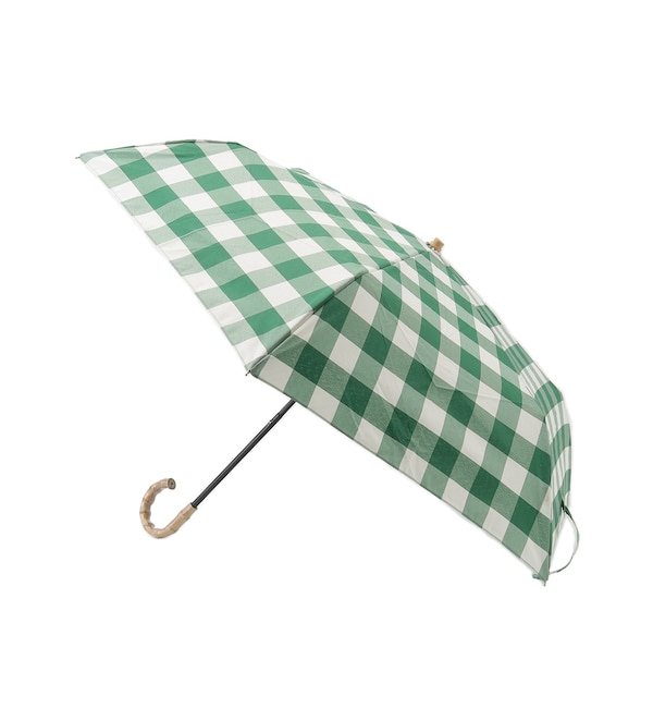 晴雨兼用折り畳み傘 ホワイト×ブラック チェック柄 UVカット 軽量 日傘 遮光