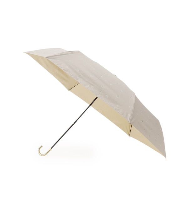 メンズファッションなら|【エスペランサ/ESPERANZA】 遮光率100％ UVカット率100％ 遮光ゴールドラインマーガレットmini 日傘 晴雨兼用 折りたたみ傘