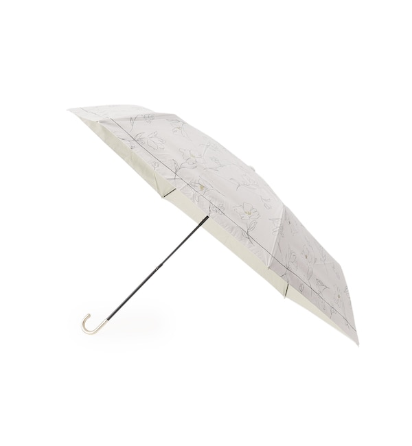 【エスペランサ/ESPERANZA】 遮光率100％ UVカット率100％ 遮光フラワードローイングmini 日傘 晴雨兼用 折りたたみ傘