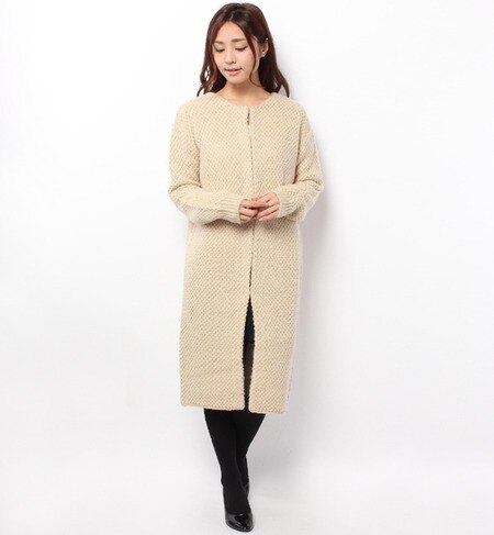 ソフティKnitロングコート