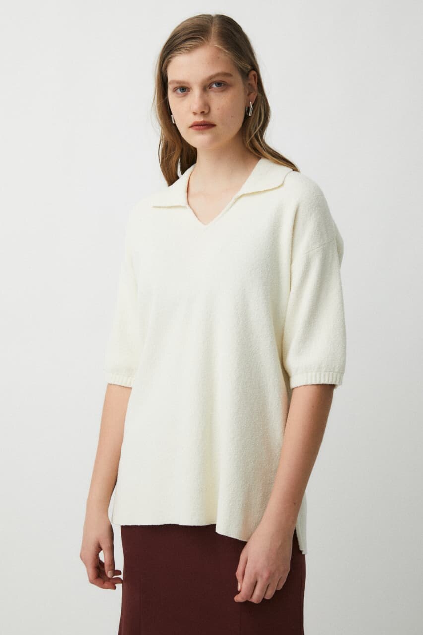 一部予約！】 moussy HALF SLEEVE RANDOM KNIT ポロ i9tmg.com.br