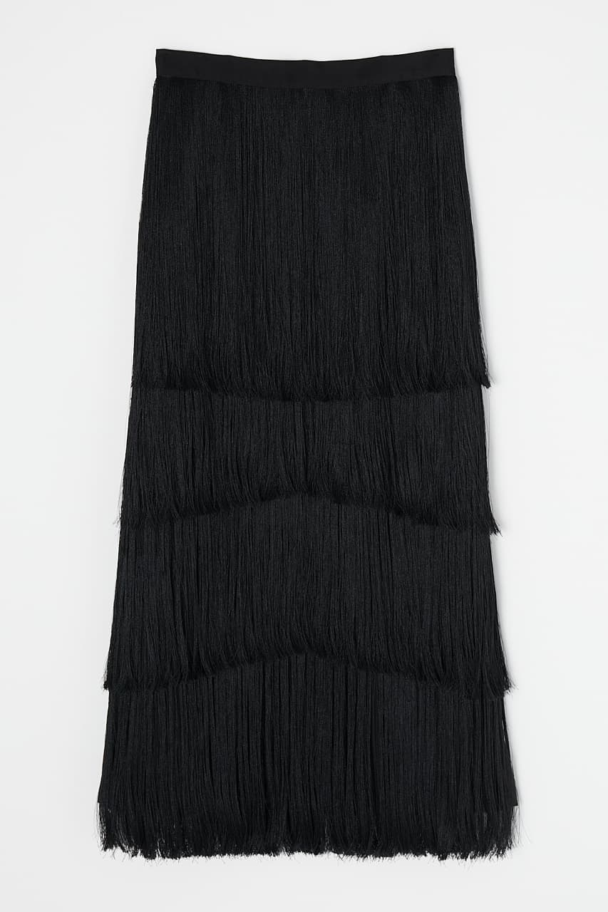 FEATHER LIKE FRINGE SKIRT|MOUSSY(マウジー)の通販｜アイルミネ