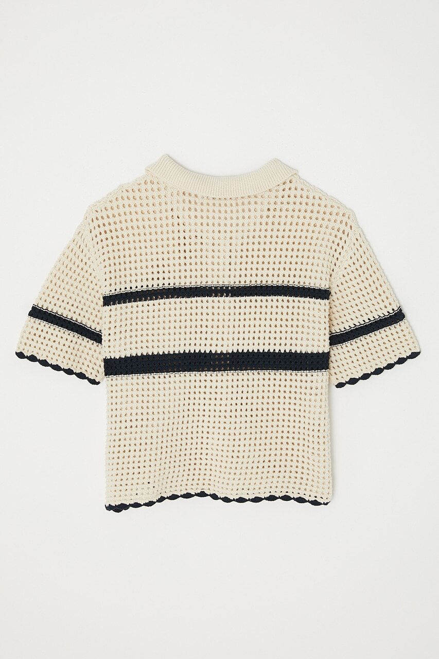 STRIPED CROCHET シャツ|MOUSSY(マウジー)の通販｜アイルミネ