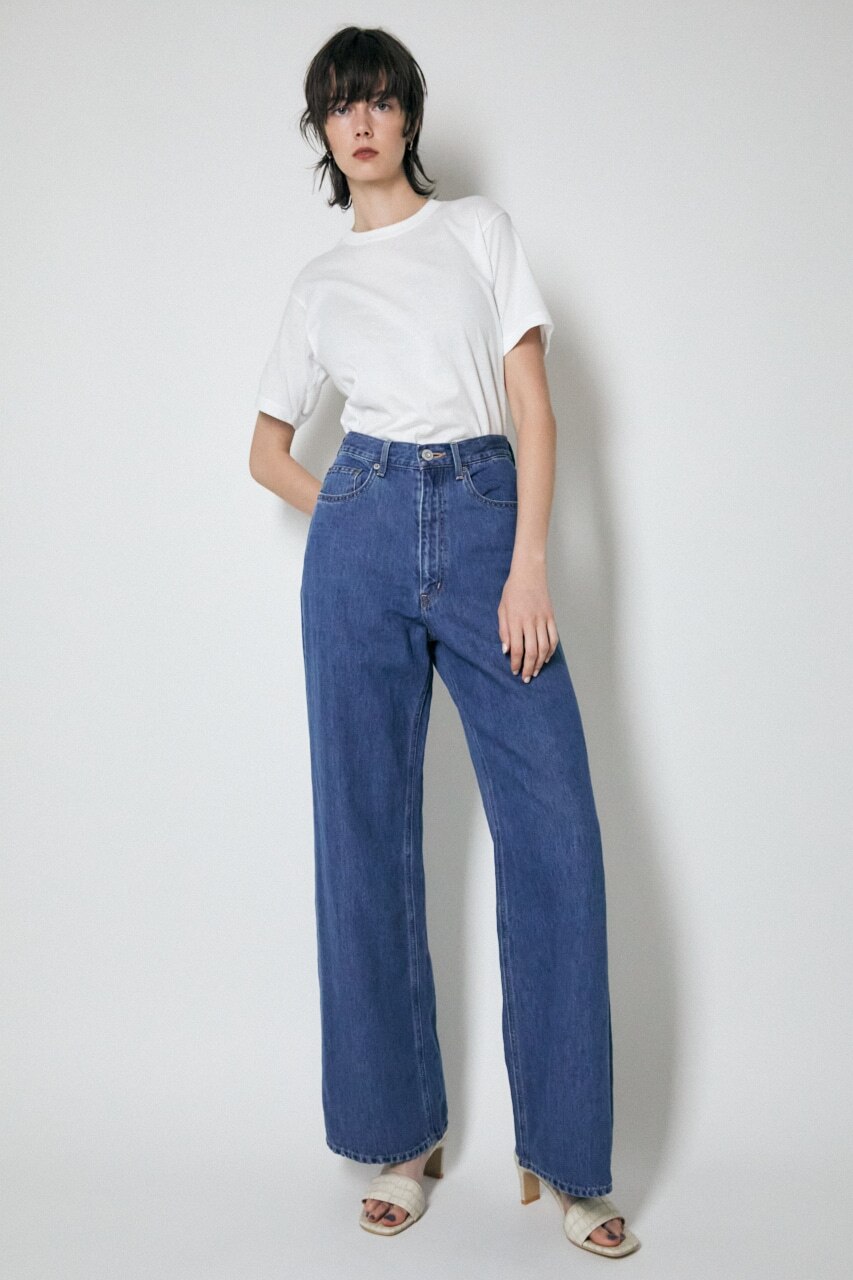 COTTON LINEN WIDE STRAIGHT|MOUSSY(マウジー)の通販｜アイルミネ