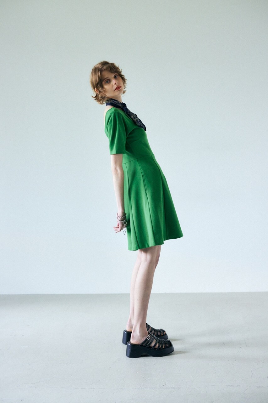 カラーレオパードmoussy OPEN BACK DRESS - abdallahlashrey.com