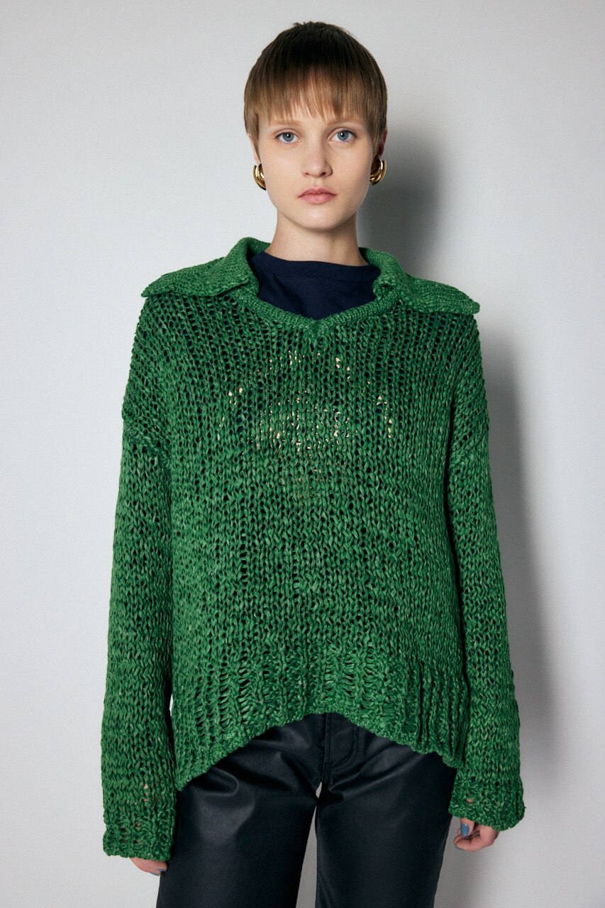 SKIPPER MESH KNIT トップス|MOUSSY(マウジー)の通販｜アイルミネ