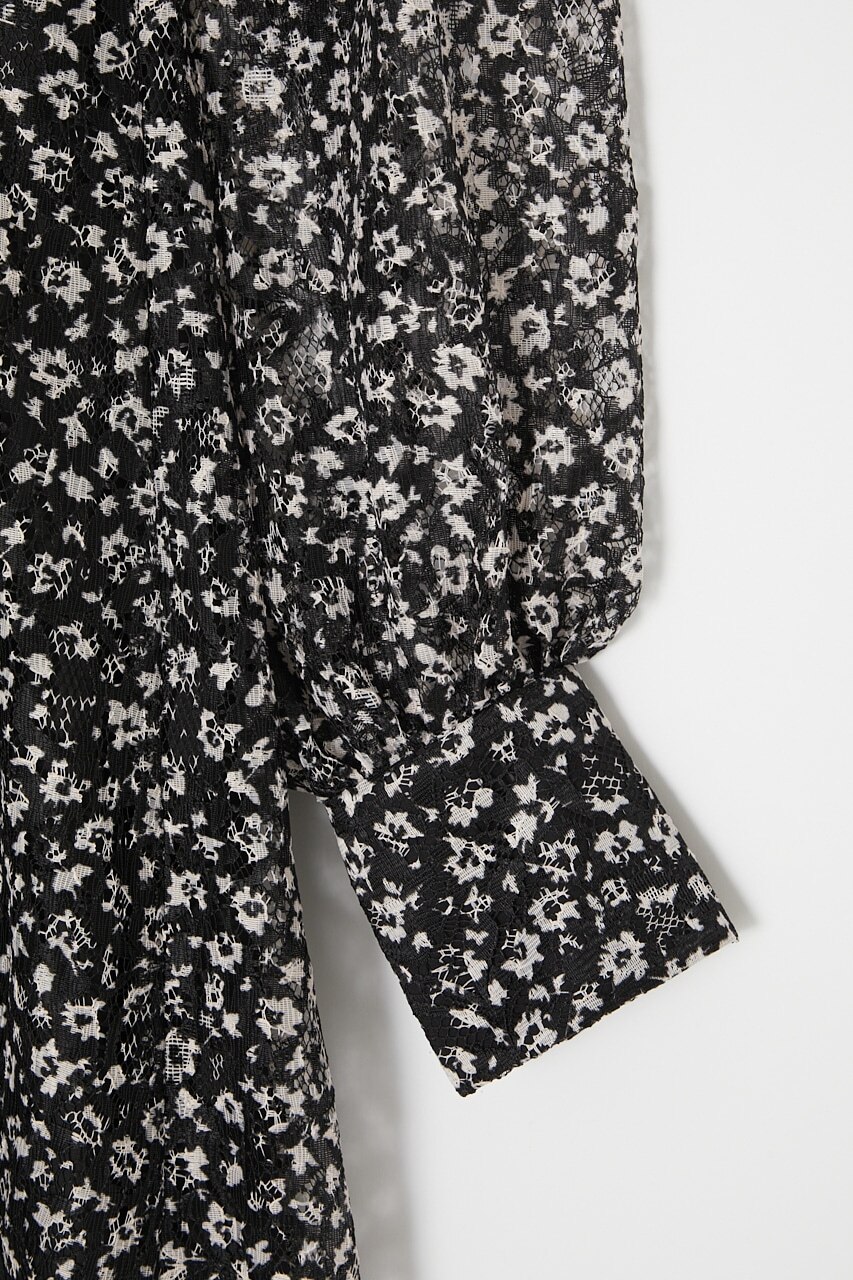 PRINTED LACE ドレス-