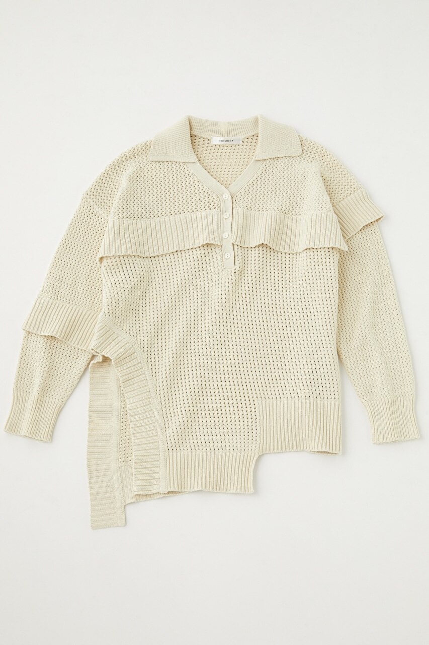 新品タグ付 aere mesh loose pullover メッシュトップス 圧倒的高評価