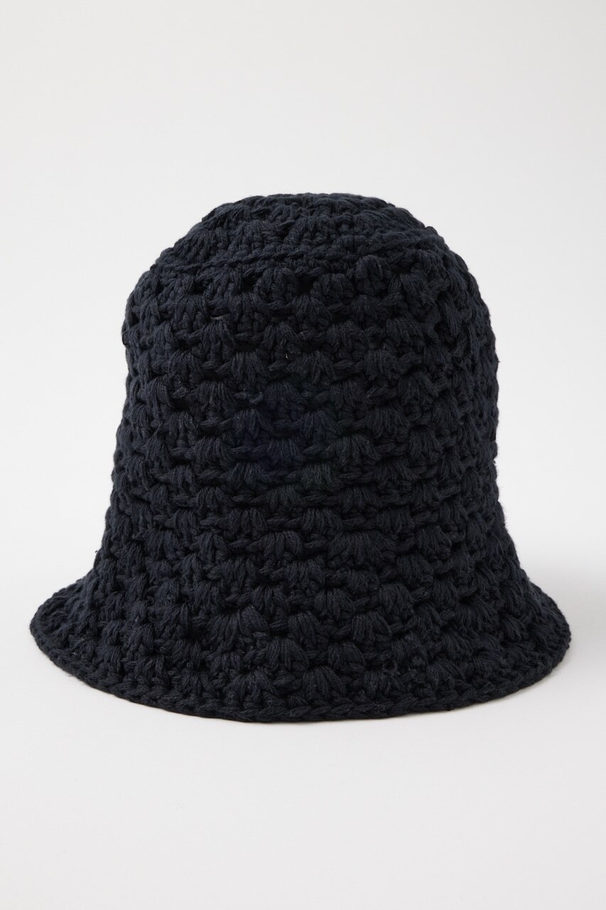 売れ筋がひ！ 【BLACK BY hat（クロシェハット） MOUSSY】crochet 