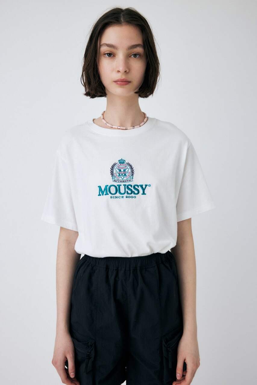 CLASSIC EMBROIDERY MOUSSY Tシャツ|MOUSSY(マウジー)の通販｜アイルミネ