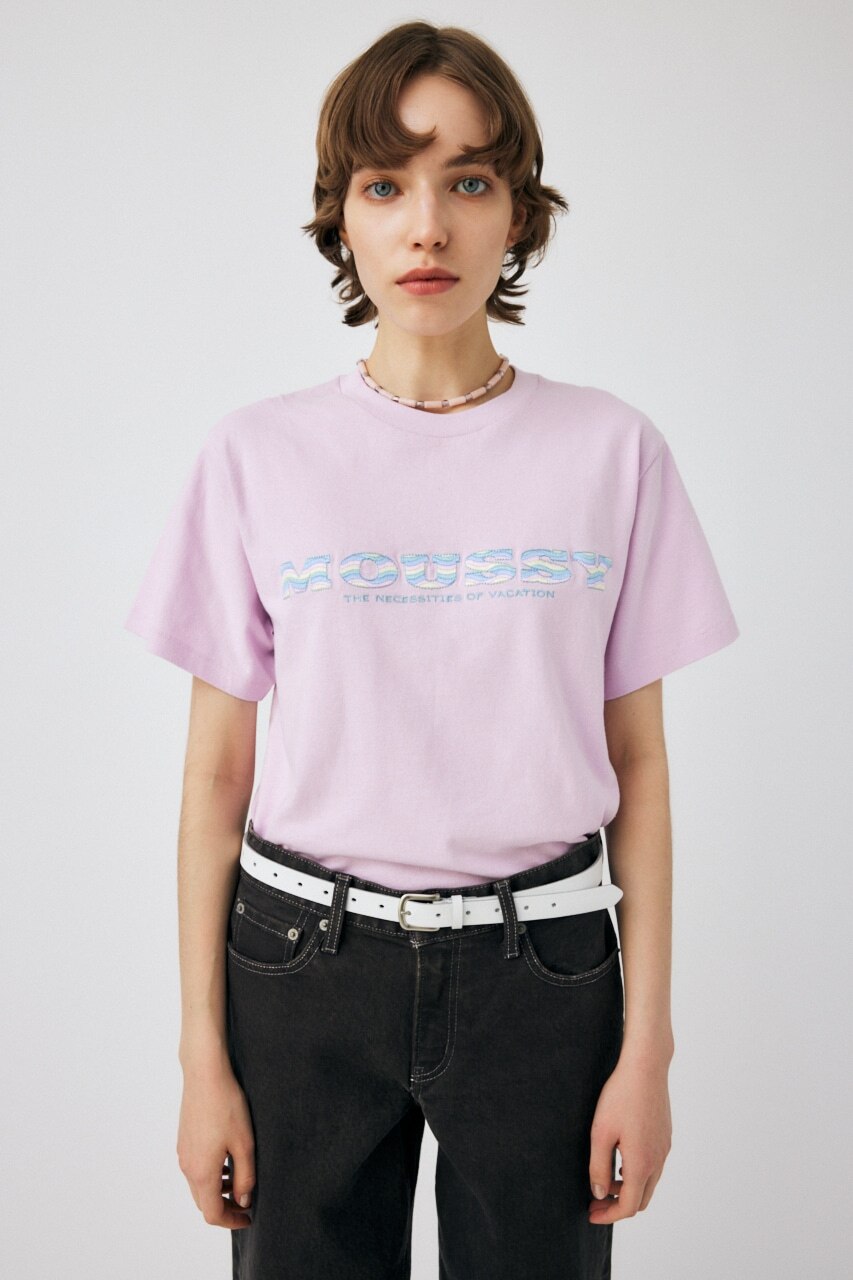 WAVE PATTERN MOUSSY Tシャツ