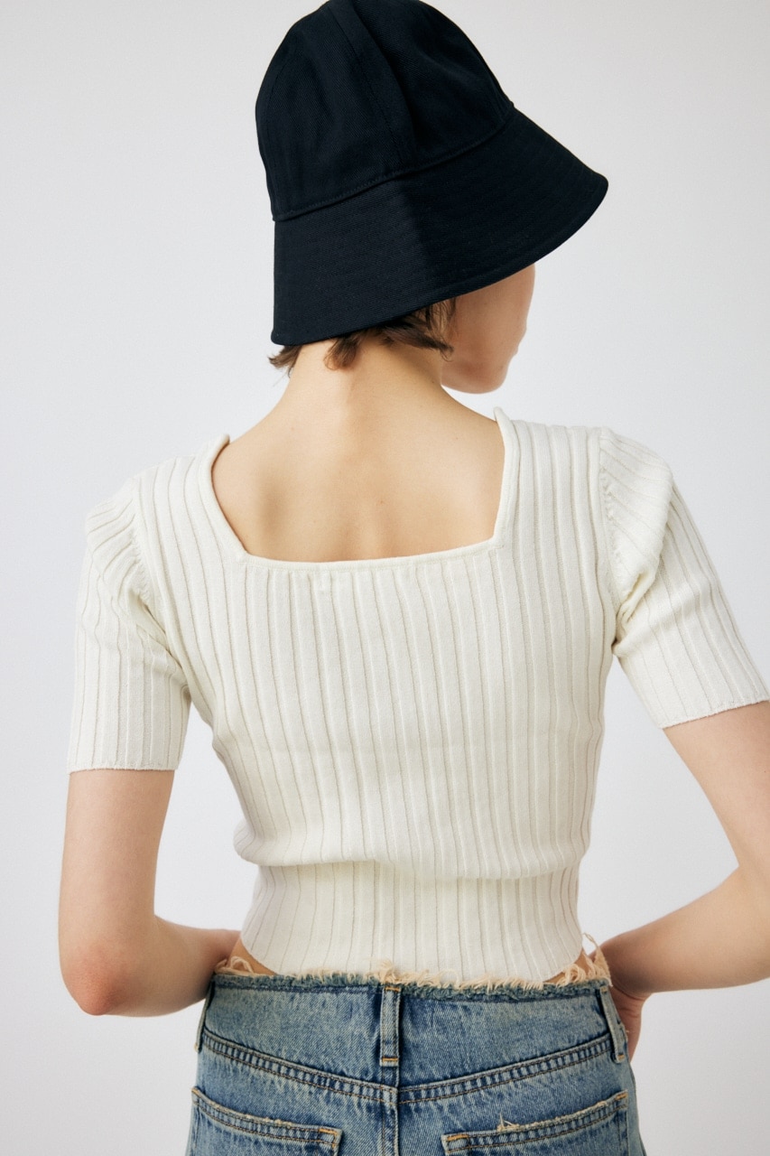 FRONT BUTTON KNIT トップス|MOUSSY(マウジー)の通販｜アイルミネ