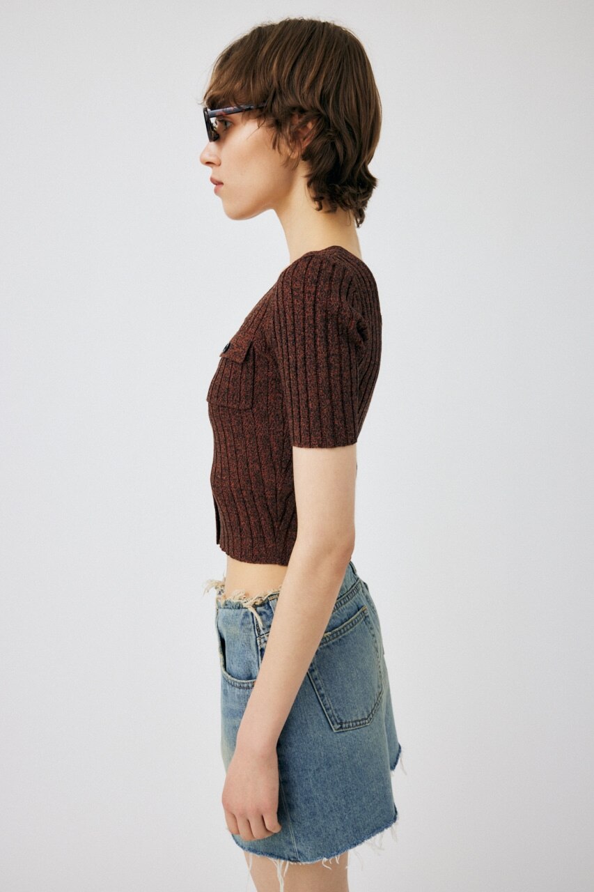 FRONT BUTTON KNIT トップス|MOUSSY(マウジー)の通販｜アイルミネ