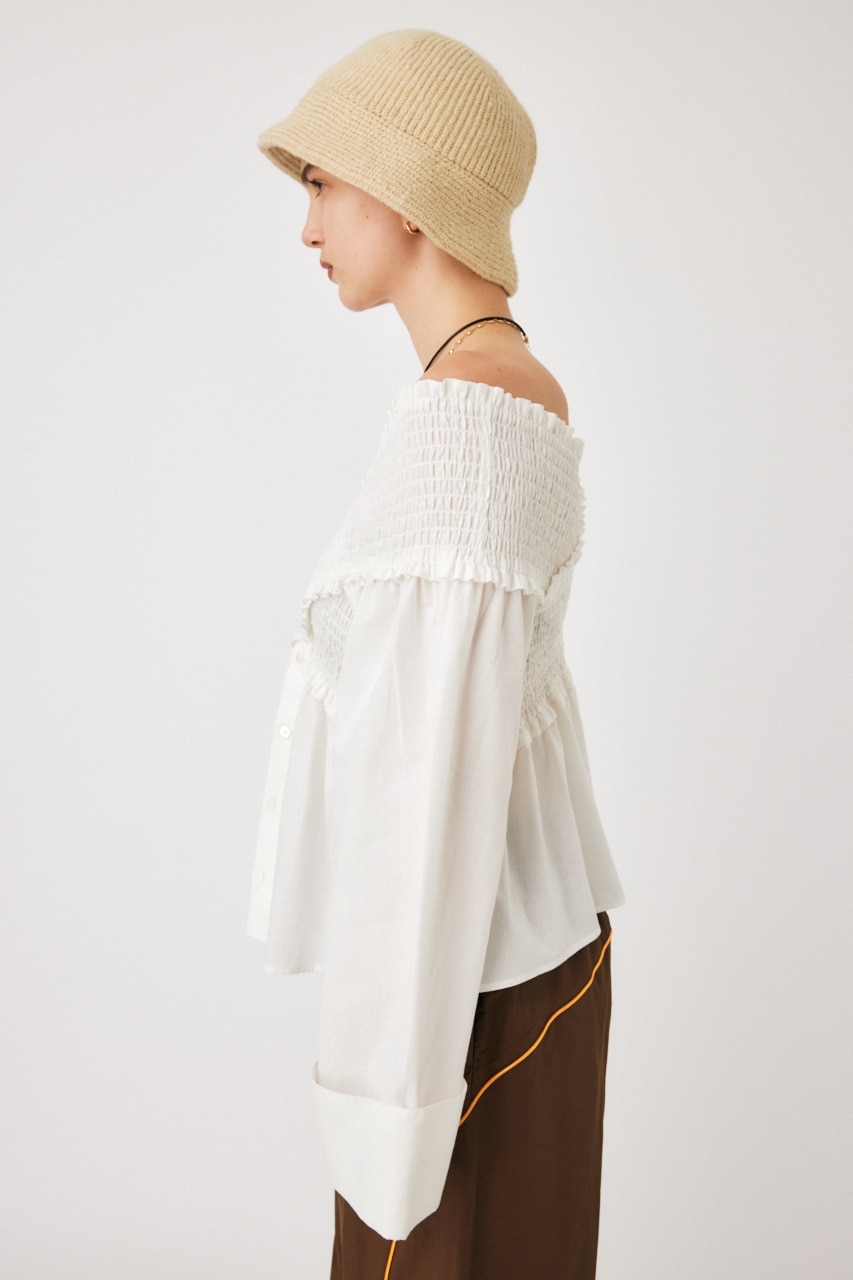 MOUSSYSHIRRING OFF SHOULDER シャツ