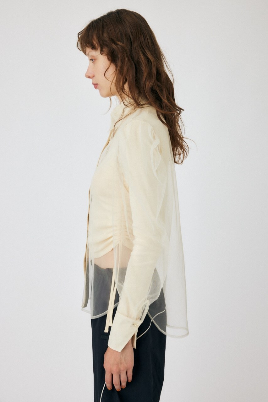 TULLE LAYERED SHIRT ブラウス|MOUSSY(マウジー)の通販｜アイルミネ