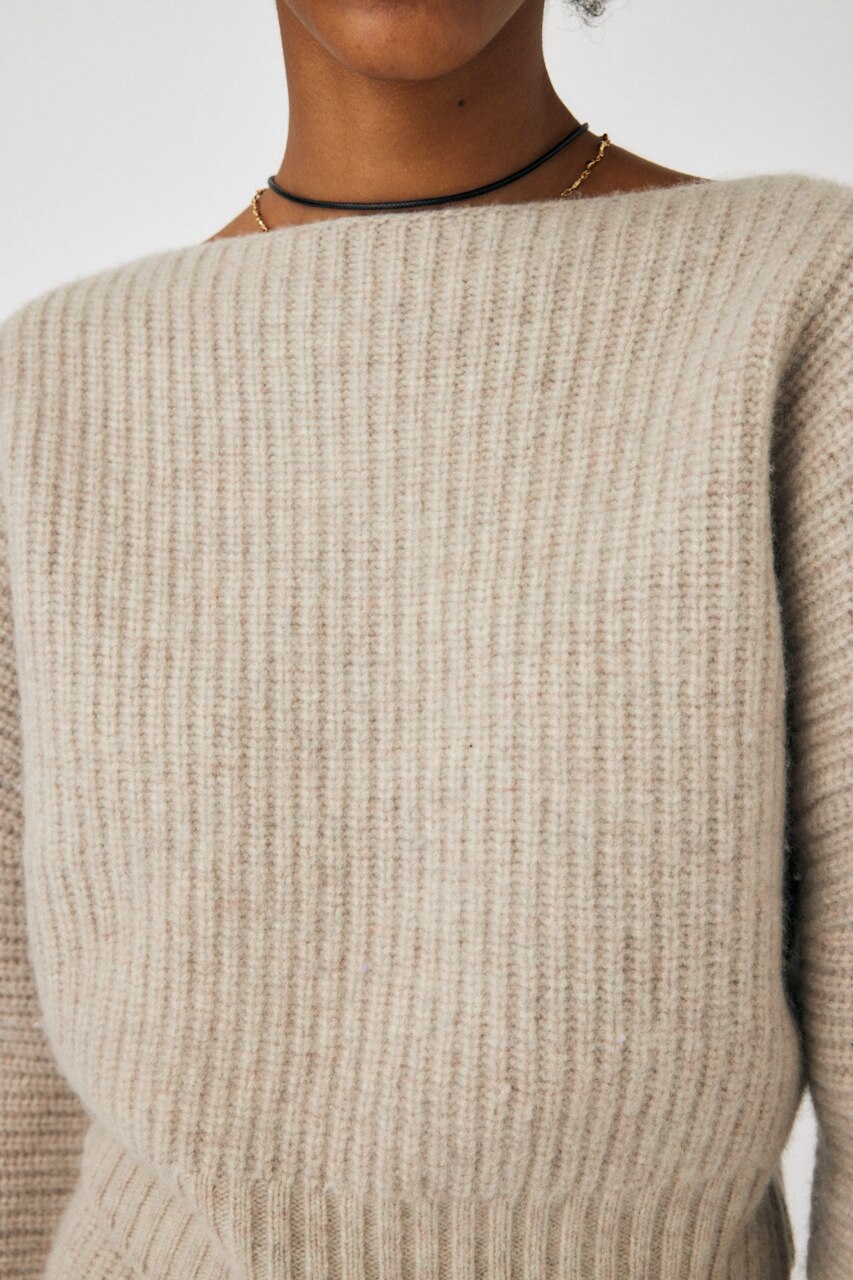 WOOLBANANA SLEEVE WOOL ニット|MOUSSY(マウジー)の通販｜アイルミネ