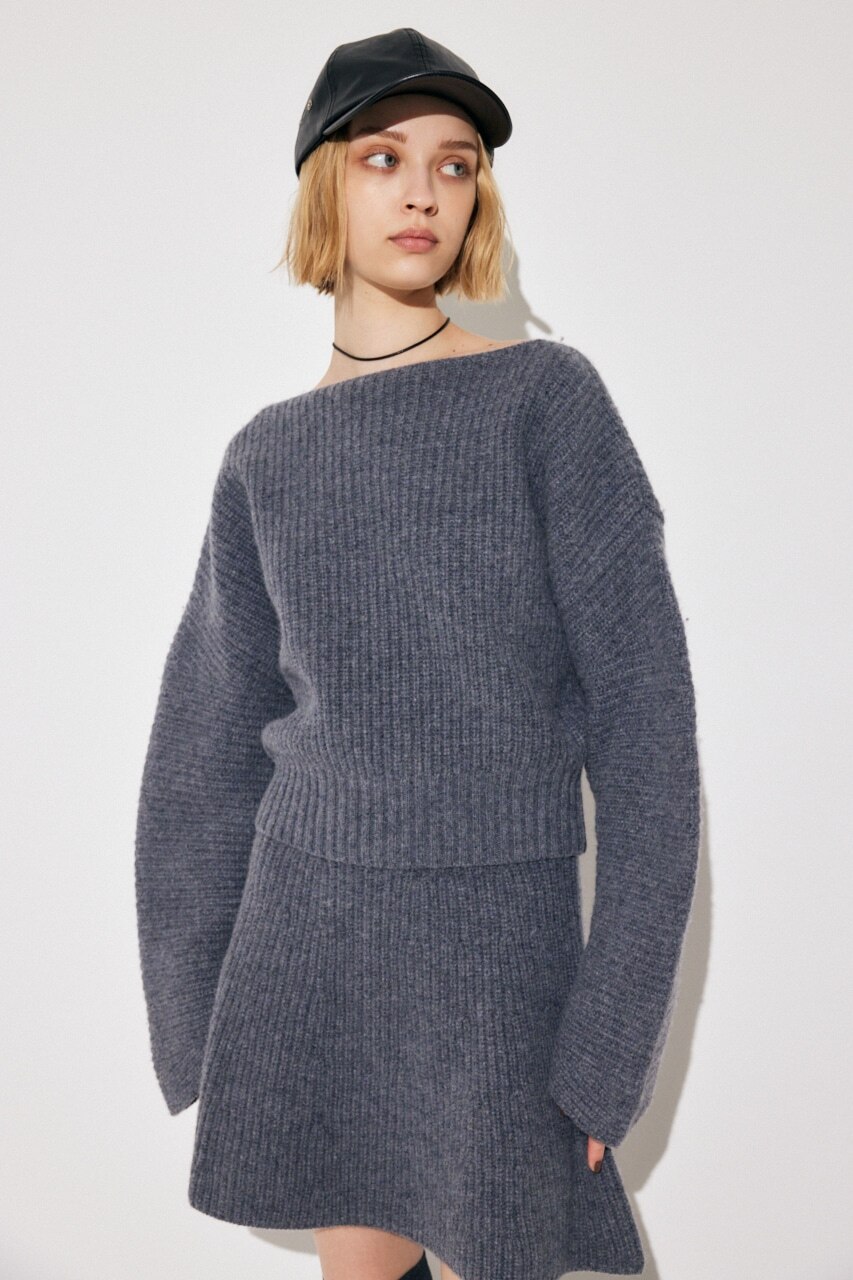 WOOLBANANA SLEEVE WOOL ニット|MOUSSY(マウジー)の通販｜アイルミネ