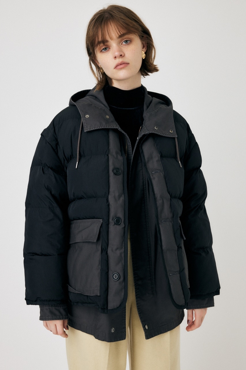 MILITARY LAYERED PUFFER ジャケット|MOUSSY(マウジー)の通販｜アイルミネ