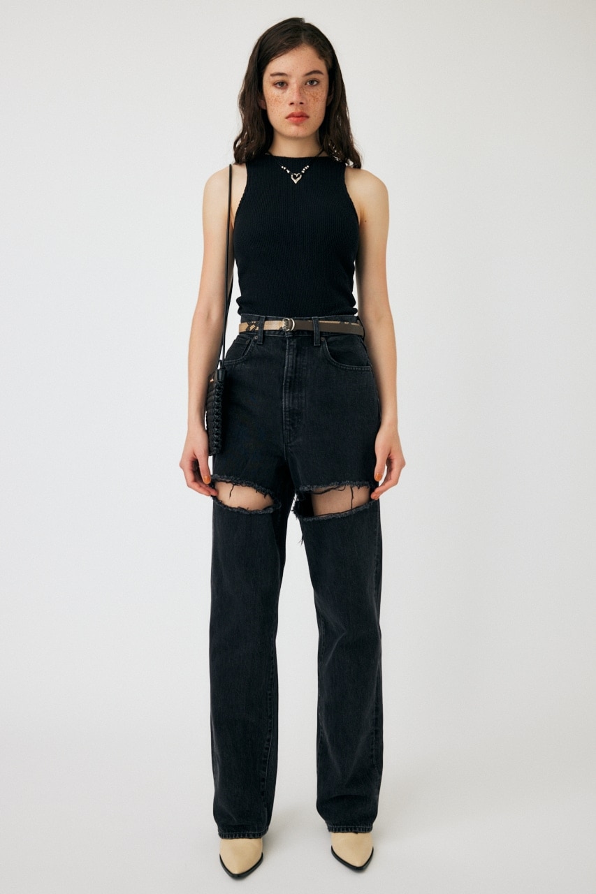 HW Rebirth BLACK SKINNY|MOUSSY(マウジー)の通販｜アイルミネ