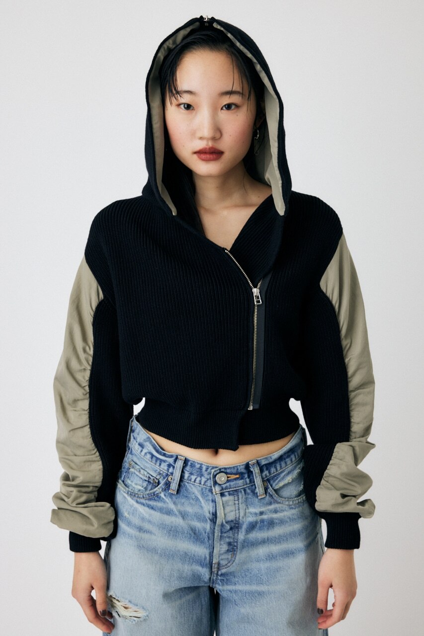 FLIGHT KNIT JACKET トップス|MOUSSY(マウジー)の通販｜アイルミネ