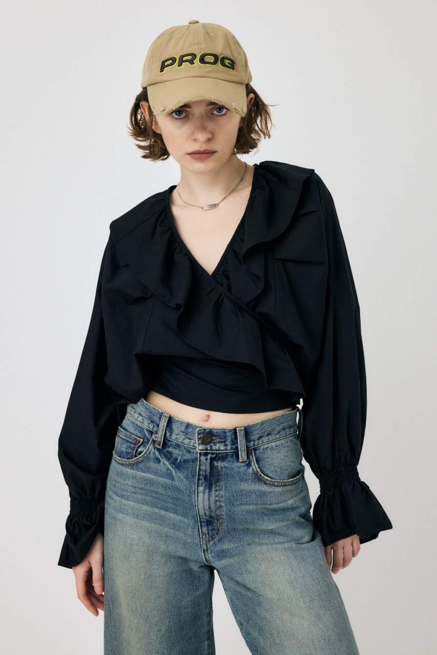 VOLUME SLEEVE RUFFLE トップス|MOUSSY(マウジー)の通販｜アイルミネ