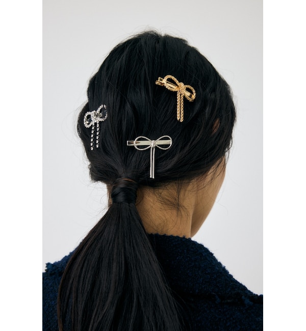 モテ系メンズファッション|【マウジー/MOUSSY】 MULTI CHAIN BOW ヘアクリップ