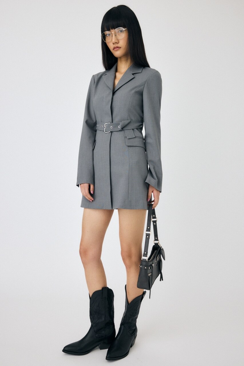 MOUSSY | LONG SLEEVE BLAZER ミニドレス (ワンピース(ミニ
