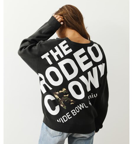 バックスラッシュロゴニットトップス Rodeo Crowns ロデオクラウンズ の通販 アイルミネ