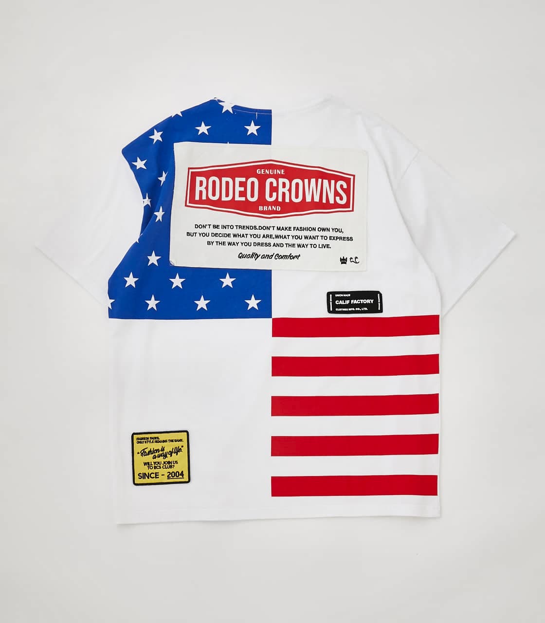 メンズバックUSフラッグTシャツ|RODEO CROWNS(ロデオクラウンズ)の通販